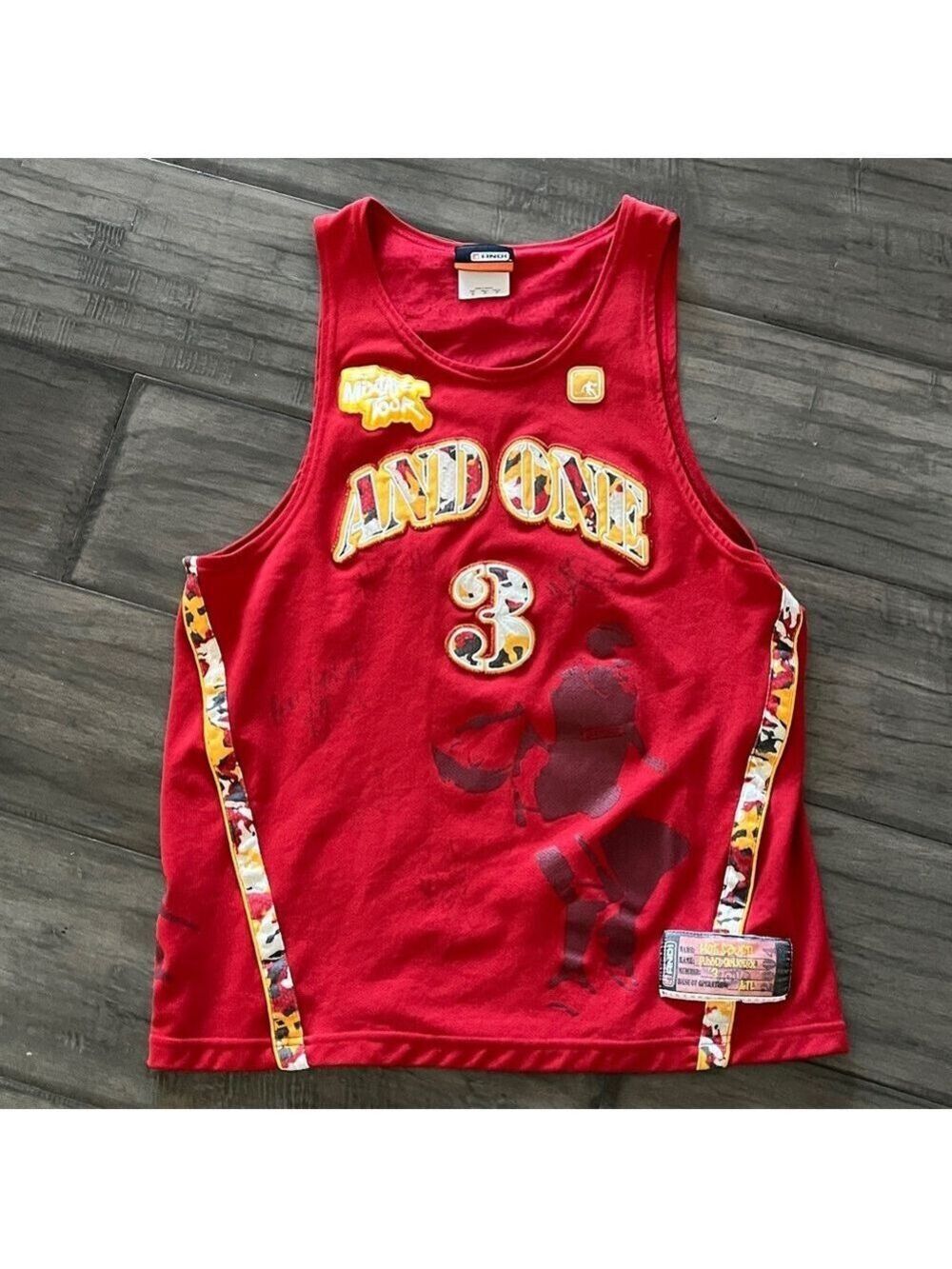 And1 Mixtape Tour Hot Sauce Jersey - Size Small